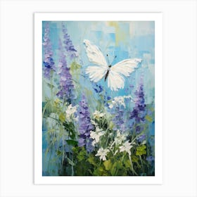 White Butterfly 1 Art Print