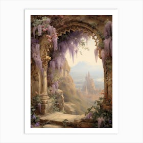 Wisteria Victorian Style 1 Art Print