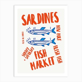 Sardines Fish Market Art Print