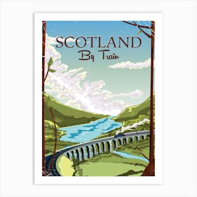 Scotland By Train Art Print