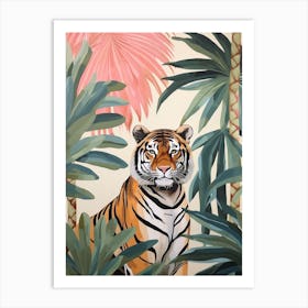 Tiger 2 Tropical Animal Portrait Art Print