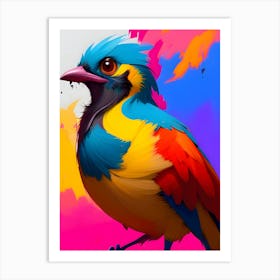 Colorful Bird-Reimagined 9 Art Print