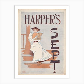 Harper's Sept, Edward Penfield Art Print