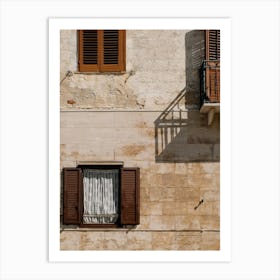 Rustic Italian Windows Art Print