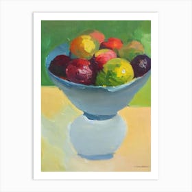 Pineberry Bowl Of fruit Art Print
