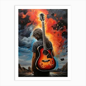 Acoustic Guitar Art Print