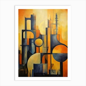 Industrial Abstract Minimalist 9 Art Print