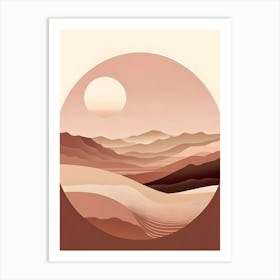 Desert Landscape 21 Art Print