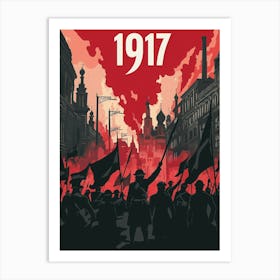 Aihrgdesign A Vintage Political Poster Depicting The Russian Art Print