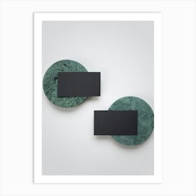 Green Marble Wall Sconces Art Print