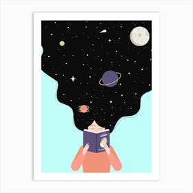 Infinity - Girl Reading Art Print