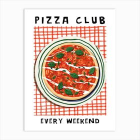 Pizza Club Art Print