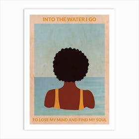 Into The Water (Yellow) Art Print