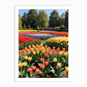 Tulip Garden Art Print