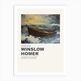 Museum Poster Inspired By Winslow Homer 2 Art Print