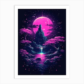 Psychedelic Landscape Art Print