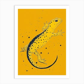 Yellow Salamander 1 Art Print