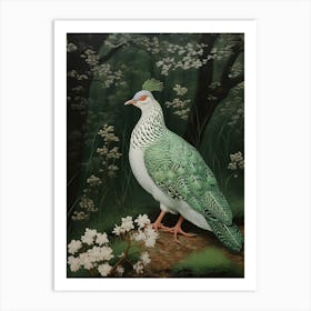 Ohara Koson Inspired Bird Painting Grouse 1 Art Print