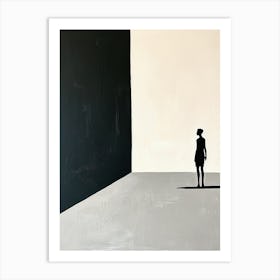 'The Shadow Of A Woman' Minimalism Art Print