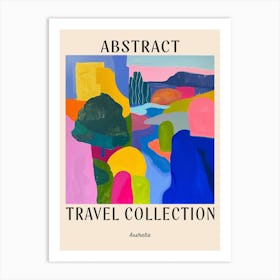 Abstract Travel Collection Poster Australia 6 Art Print