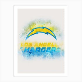 Los Angeles Chargers Painting Art Print