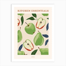 Apple Pattern Illustration Poster 2 Art Print