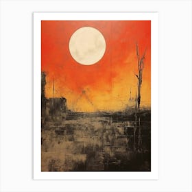 Ruined Abstract Minimalist 9 Art Print