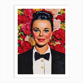 Natalie Wood Illustration Movies Art Print