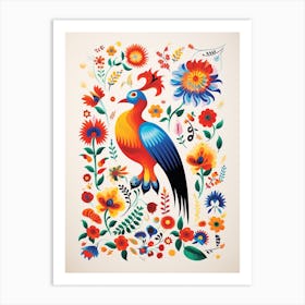 Scandinavian Bird Illustration Harrier 2 Art Print