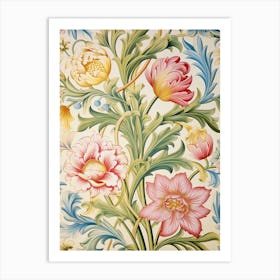 Floral Wallpaper 73 Art Print