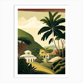 Martinique Rousseau Inspired Tropical Destination Art Print