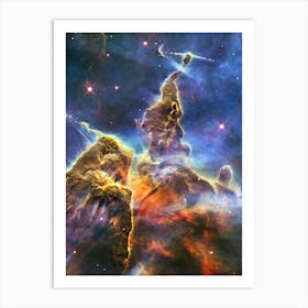Carina Nebula, Mystic Mountain. HH 901 — space poster Art Print