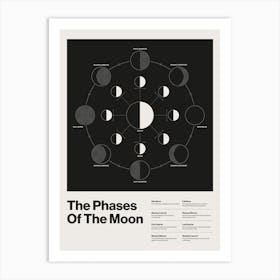 The Phases Of The Moon Art Print