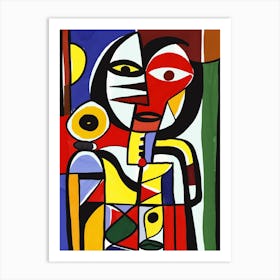 Portrait of a Red Indian Art Print