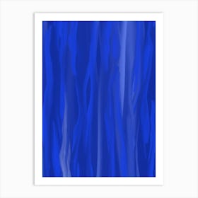 Blue Art 134 Art Print