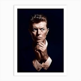 Color Photograph Of David Bowie 1 Art Print