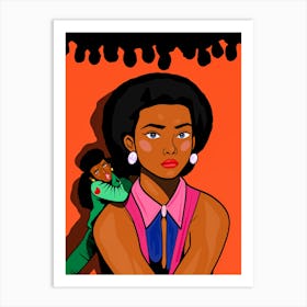 Gossip Folks Art Print