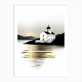 Church On The Island Art Print