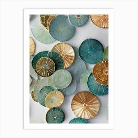 Sand Dollar Vintage Graphic Watercolour Art Print