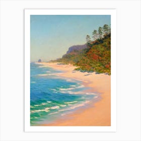 Burleigh Heads Beach Australia Monet Style Art Print