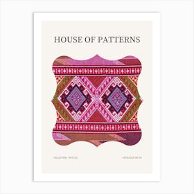 Textile Pattern Poster 3 Art Print