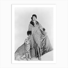 Eartha Kitt Black And White Art Print