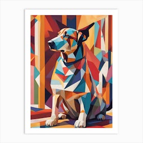 Geometric Dog 2 Art Print
