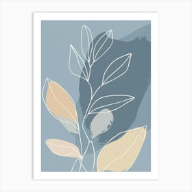 Abstract Leaves 46 Art Print