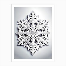 Symmetry, Snowflakes, Marker Art 2 Art Print