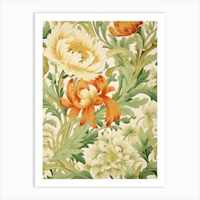 Floral Wallpaper 121 Art Print