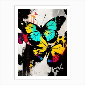 Colorful Butterflies 90 Art Print