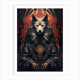 Wolf King Art Print