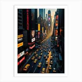 Urban Symphony The Streets of Manhattan Art Print