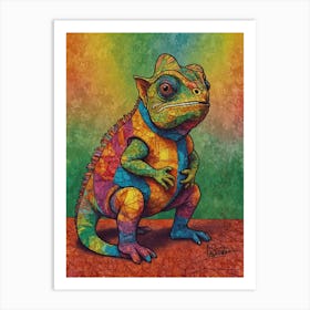 Chameleon Canvas Print Art Print